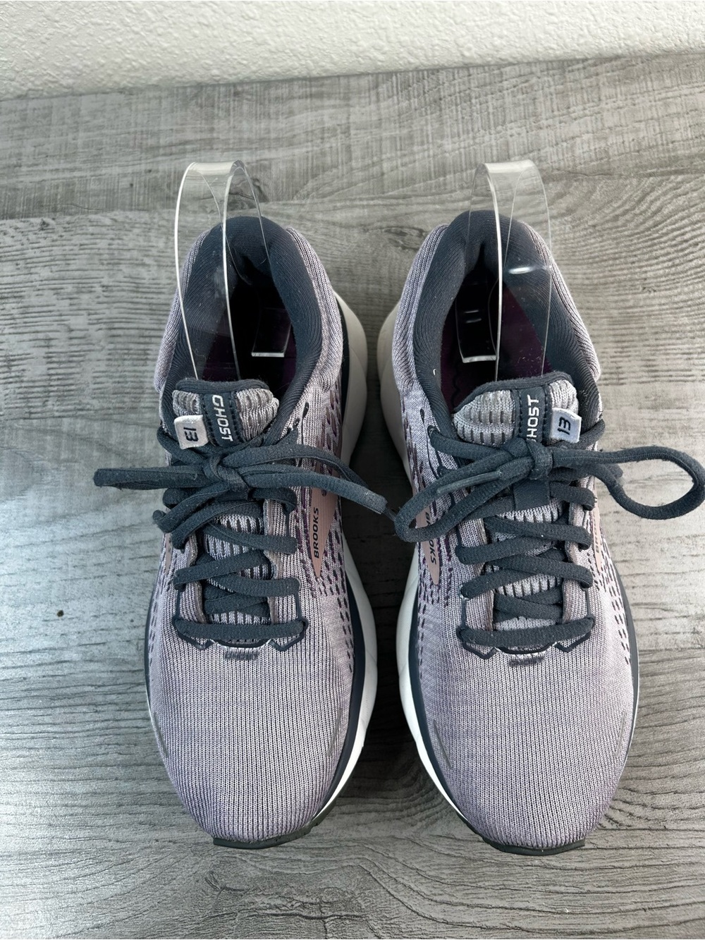 Brooks Ghost 13 Women’s Running Shoes - Lavender/Gray Size 6.5 B Athletic - Picture 3 of 14